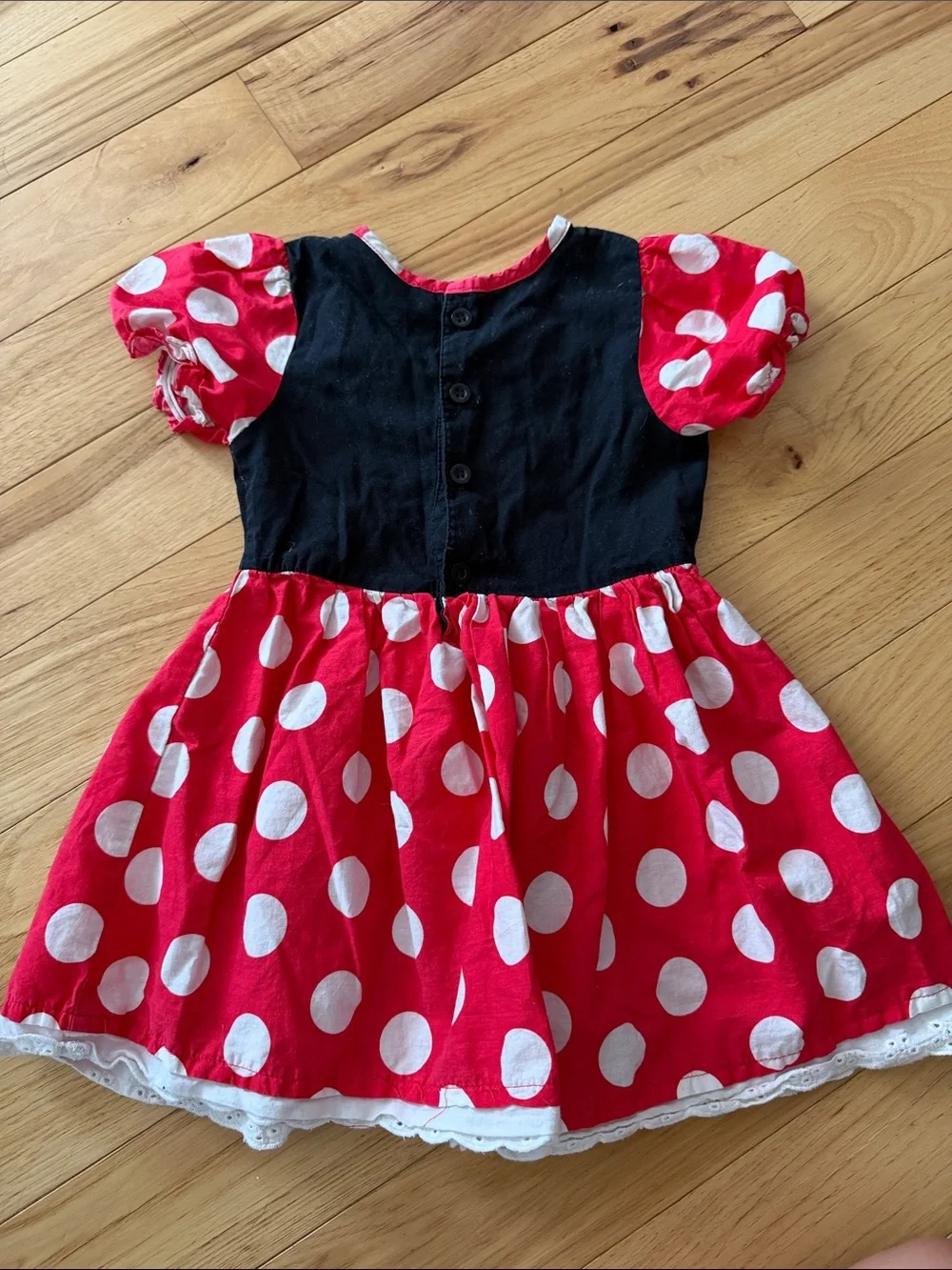 Disney Brand Minnie Mouse Red Polka Dot Dress